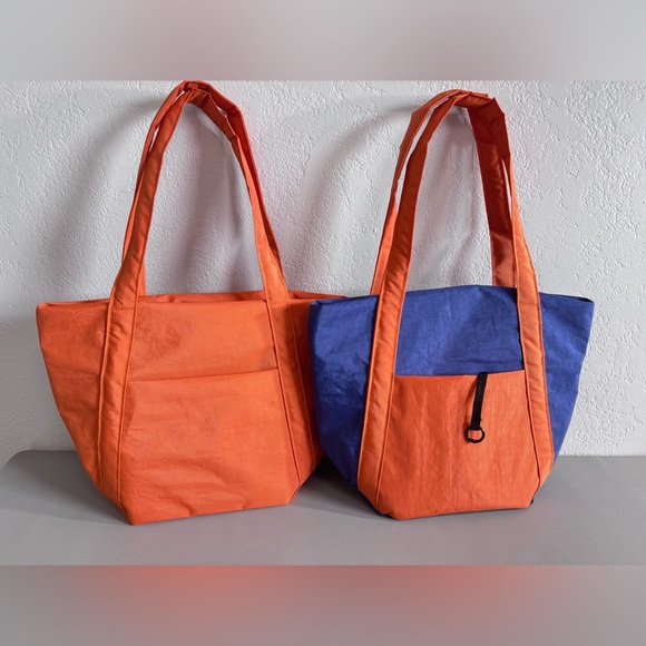 Handmade Water Repellent Nylon Tote Bag Minimalist Shoulder Hobo Purse - Picture 16 of 17